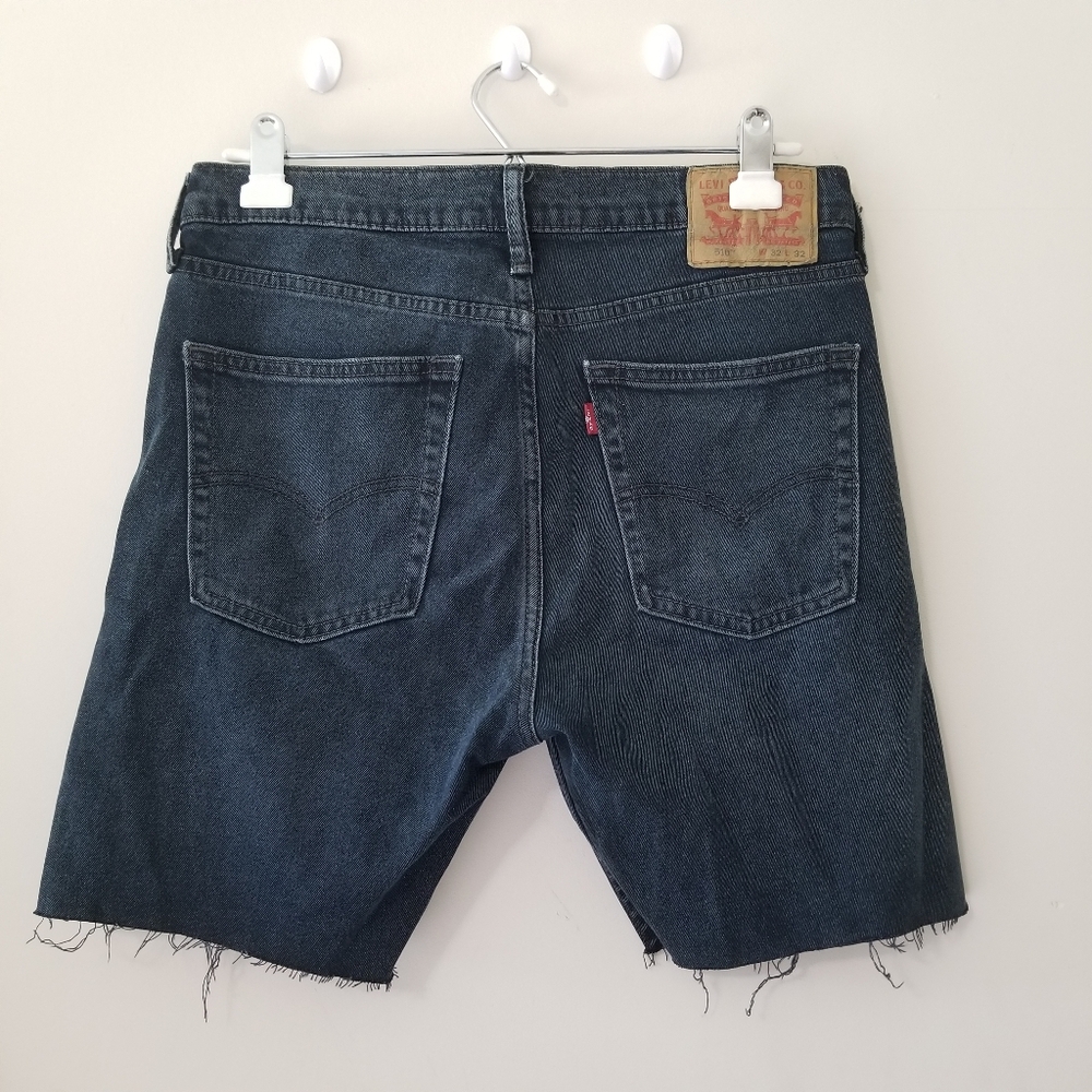 Levi's 510 Men's Cut Off Shorts Size 32 Unisex Raw Hem